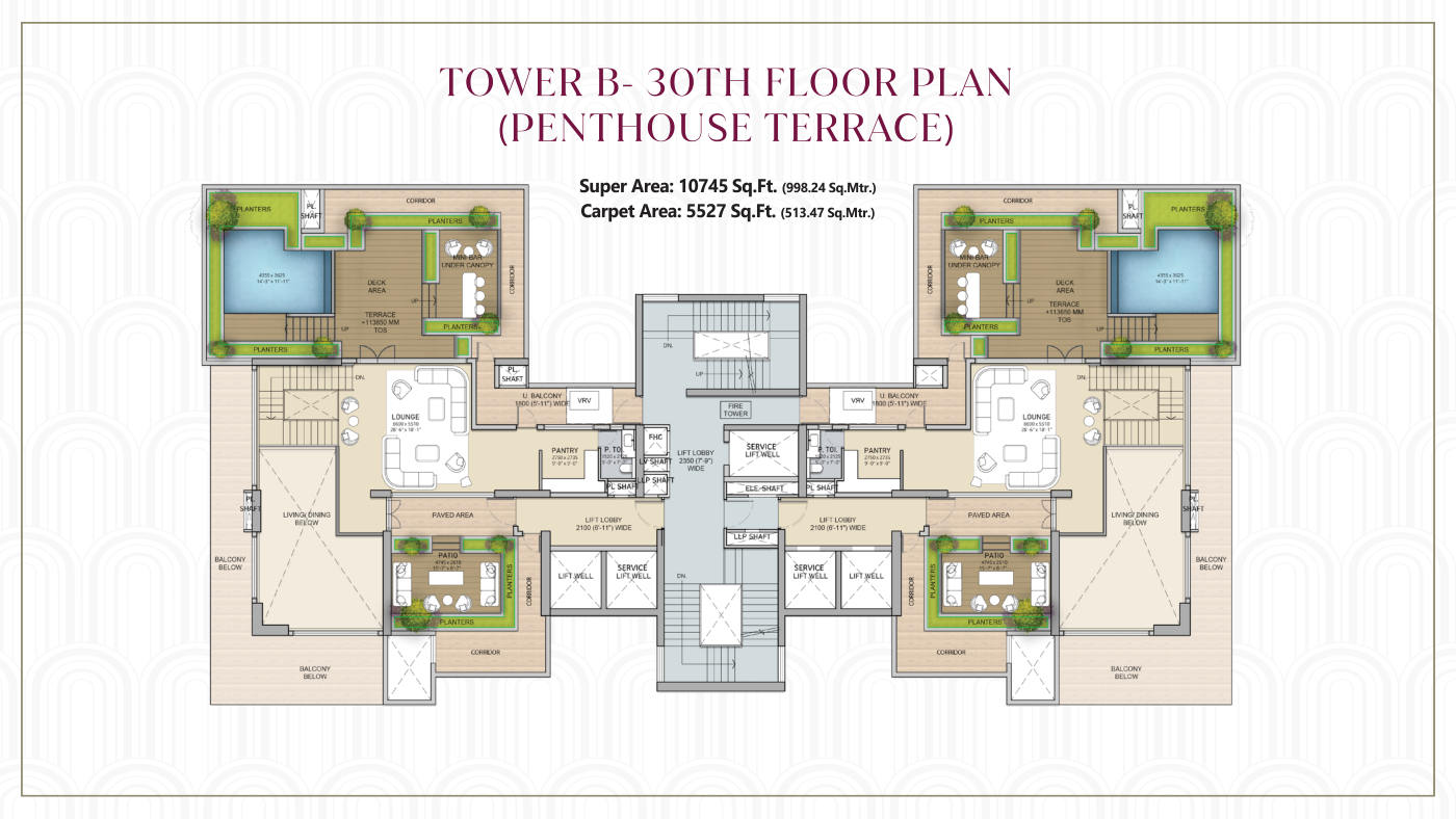 Tower B Penthouse Terrace