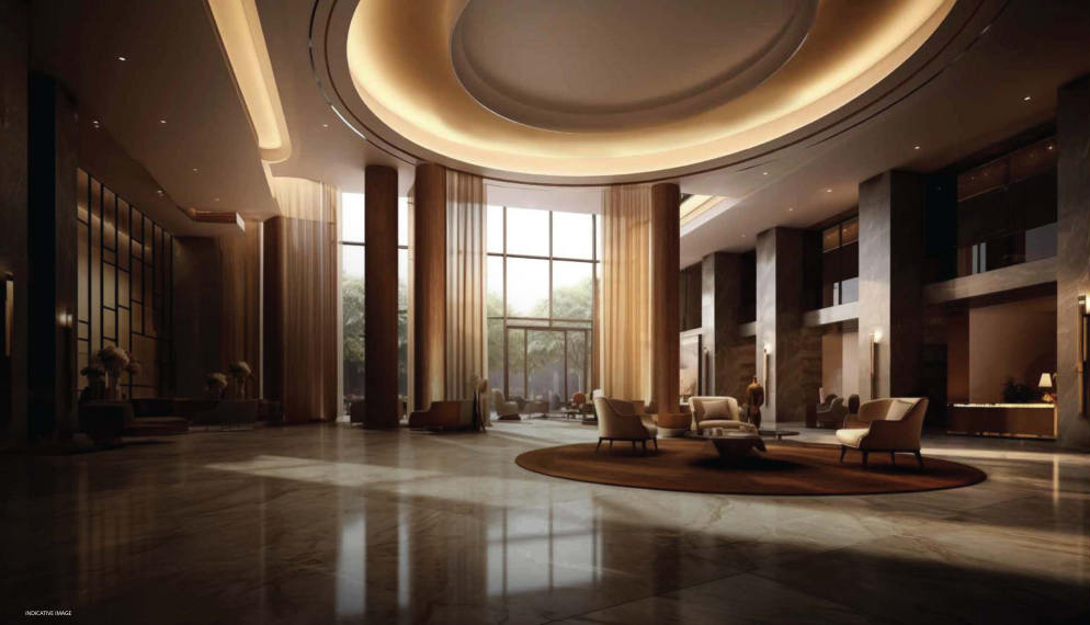 Double height lobby